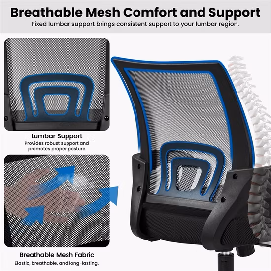 Cheap Ergonomic Recliner Full Mesh Fabric Office Chair with Headrest