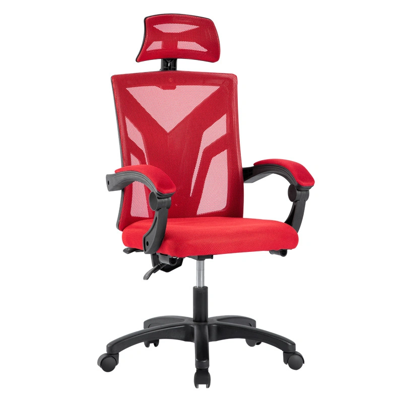 Comfortable Office Desk Chairs with Wheels Mesh Chair Back Fabric Office Chair Height Can Be Adjusted Nylon Leg