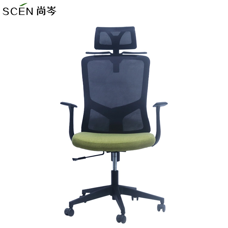 Office Furniture High Back Adjustable Revolving Boss Manager Executive Black Manager Swivel Lift Ergonomic Mesh Fabric Gaming Office Chair with Hanger