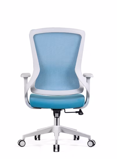 Comfortable Office Furniture Office Desk Chairs with Wheels Mesh Chair Back Fabric