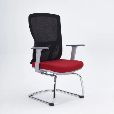 Popular Staff Visitor Chair Conference Room Reception Guest Mesh Office Chair Without Wheels