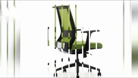 Modern Excellent Mesh Fabric Swivel Ergonomic Office Chair MID Back Staff Chair with Arms and Wheels